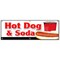 Signmission HOT DOG & SODA COMBO BANNER SIGN all beef drink frank meal deal chili B-72 Hot Dogs & Soda Combo - alternate 1
